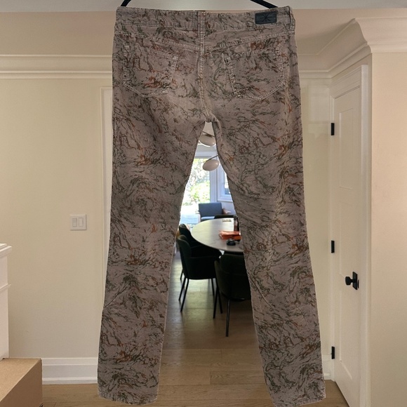 ISABEL MARANT ETOILE Grey Cords w/ Rust and Forest Green Pattern - Size 3 (US 8) - Picture 3 of 15